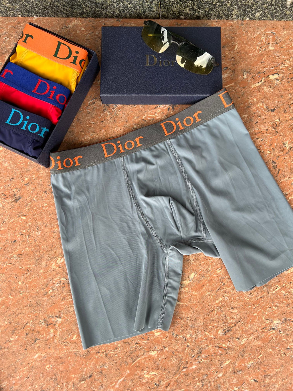 Dior long leg lettered waist boxer briefs - view 6