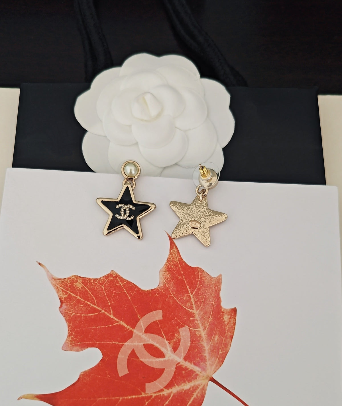 Chanel Resin Star Earrings - album image 4