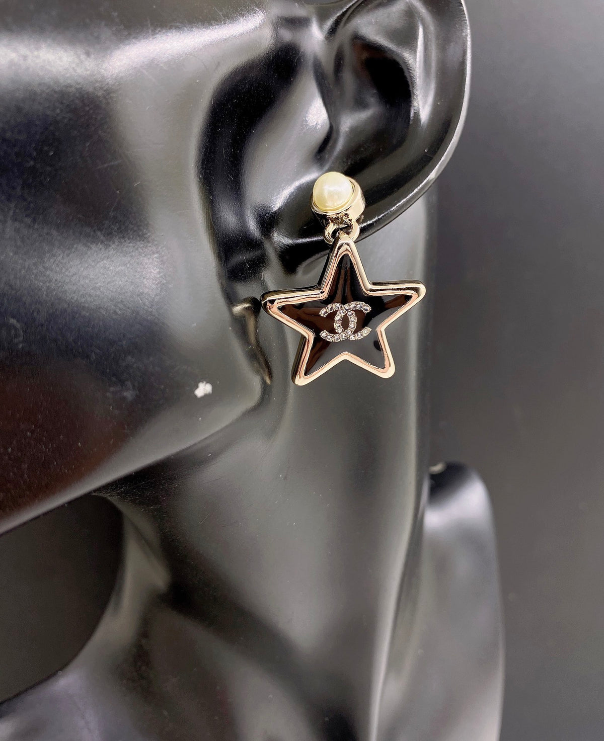 Chanel Resin Star Earrings - album image 2