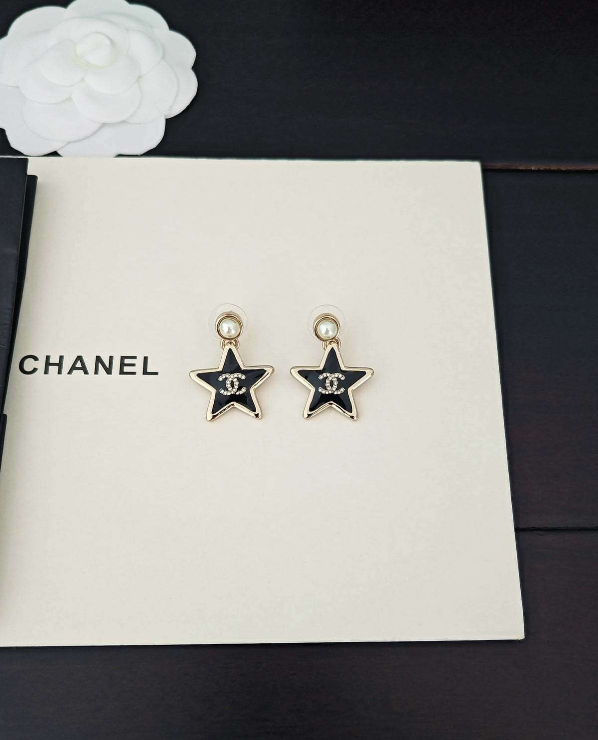 Chanel Resin Star Earrings - album image 6