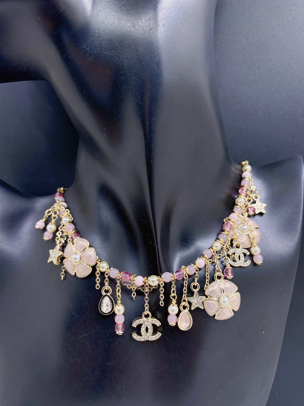 Chanel Gold-Tone Letter and Charm Necklace - album image 2