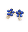Chanel Blue Flower Earrings - album image 1