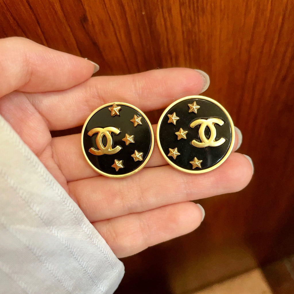 Chanel Interlocking C Star Stud Earrings - album image 4