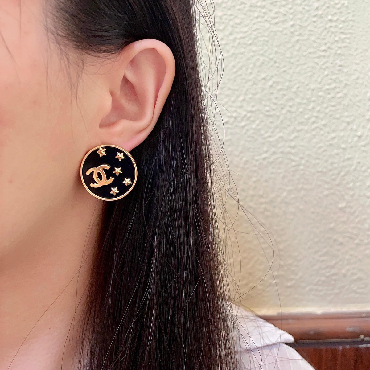 Chanel Interlocking C Star Stud Earrings - album image 3