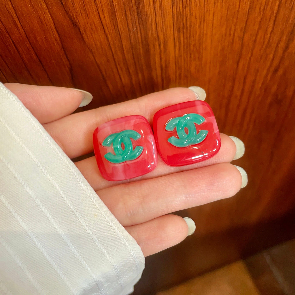 Chanel Interlocking C Stud Earrings - album image 4