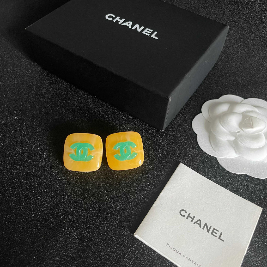 Chanel Interlocking C Stud Earrings - album image 5
