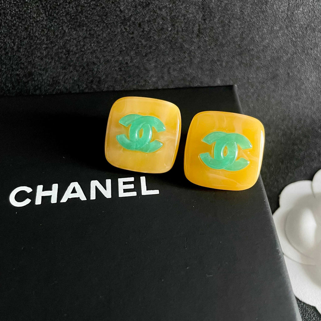 Chanel Interlocking C Stud Earrings - album image 9