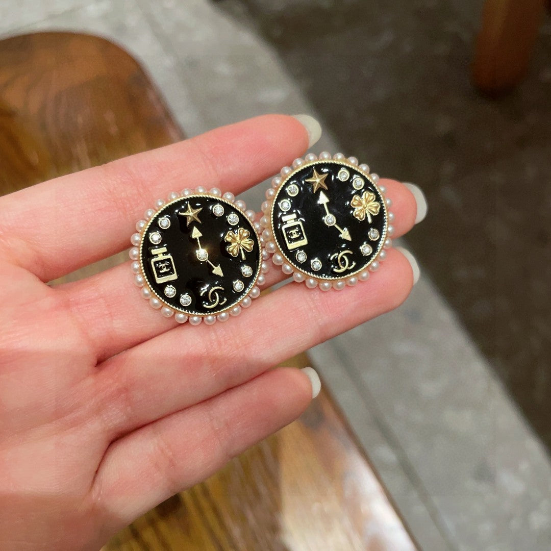Chanel Interlocking C Perfume Bottle Stud Earrings - album image 4
