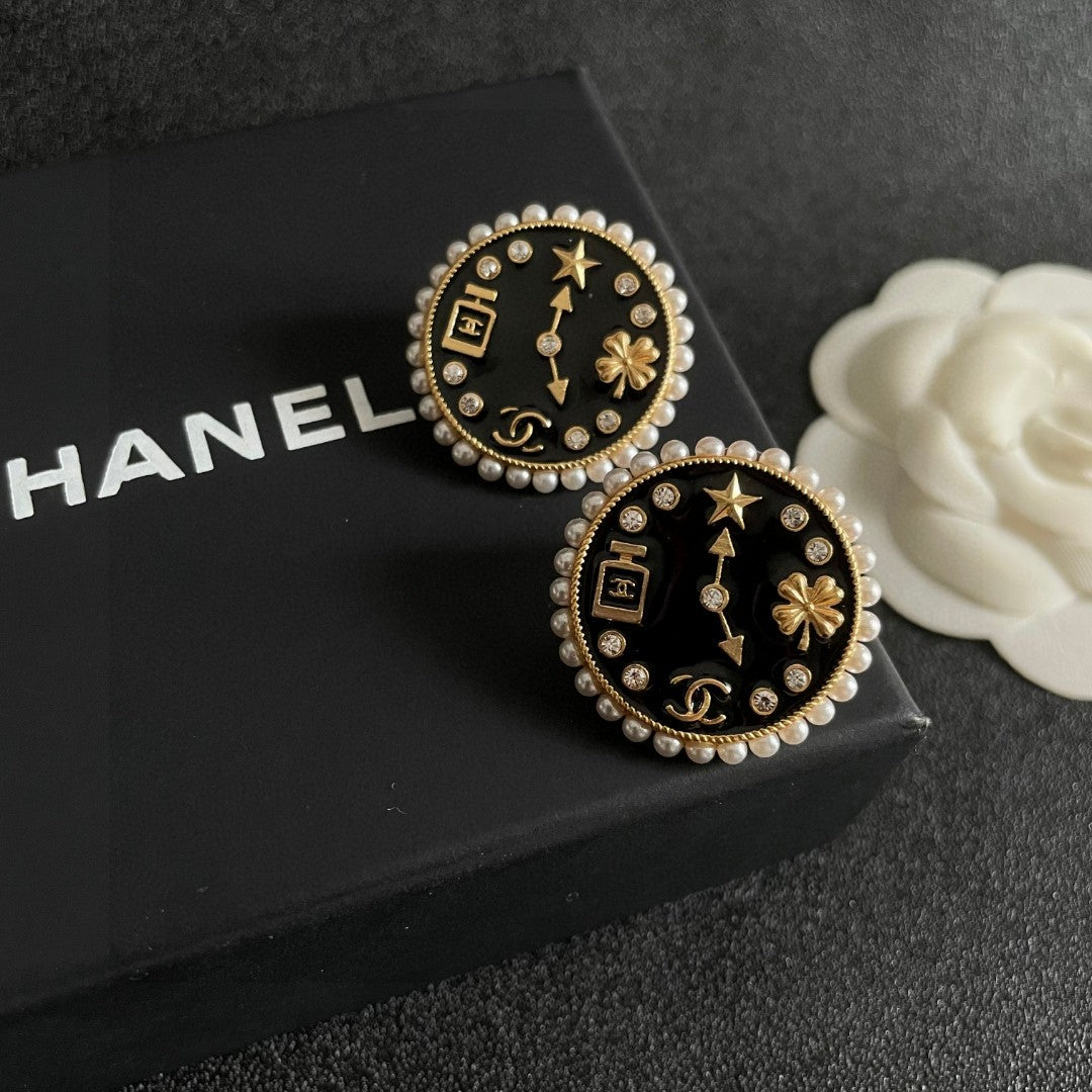 Chanel Interlocking C Perfume Bottle Stud Earrings - album image 9