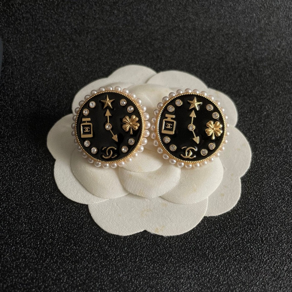 Chanel Interlocking C Perfume Bottle Stud Earrings - album image 8