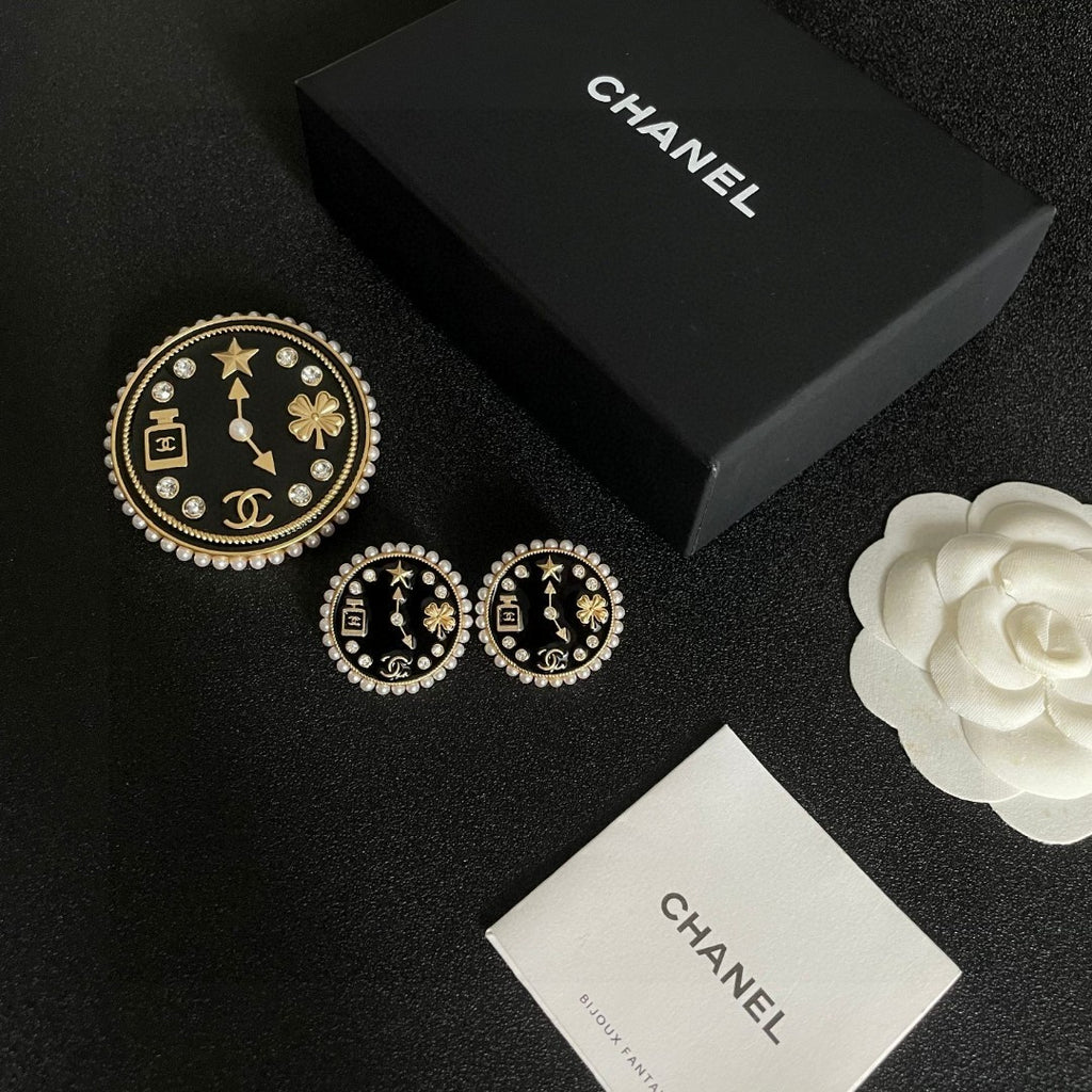 Chanel Interlocking C Perfume Bottle Stud Earrings - album image 10
