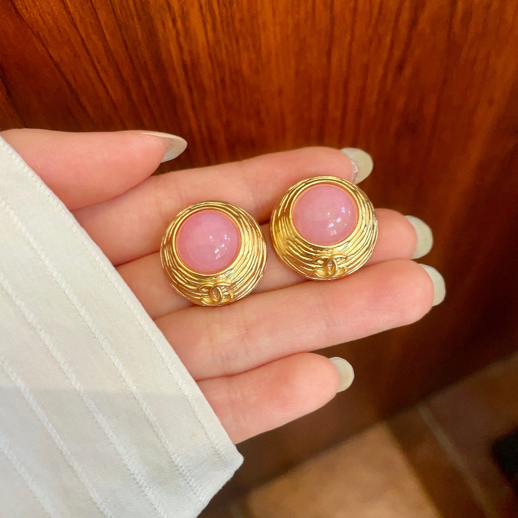 Chanel Interlocking C Stud Earrings - album image 4