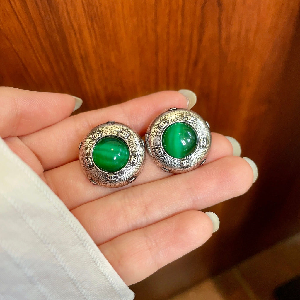 Chanel Interlocking C Stud Earrings - album image 4