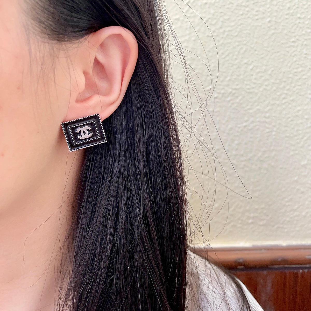 Chanel Interlocking C Stud Earrings - album image 3