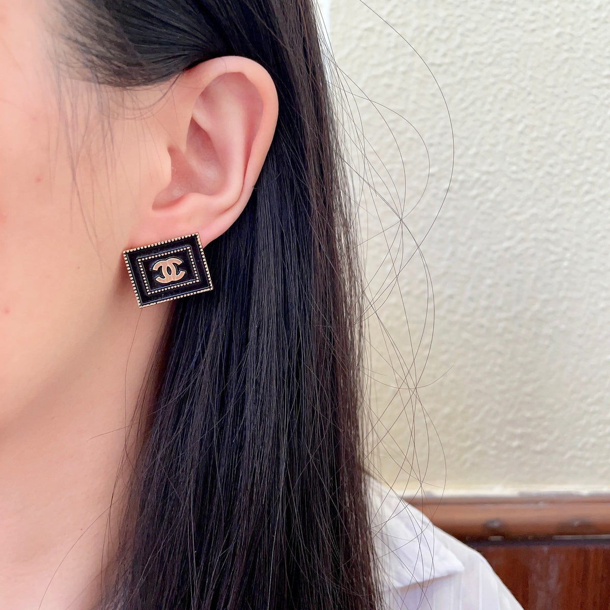 Chanel Interlocking C Stud Earrings - album image 3