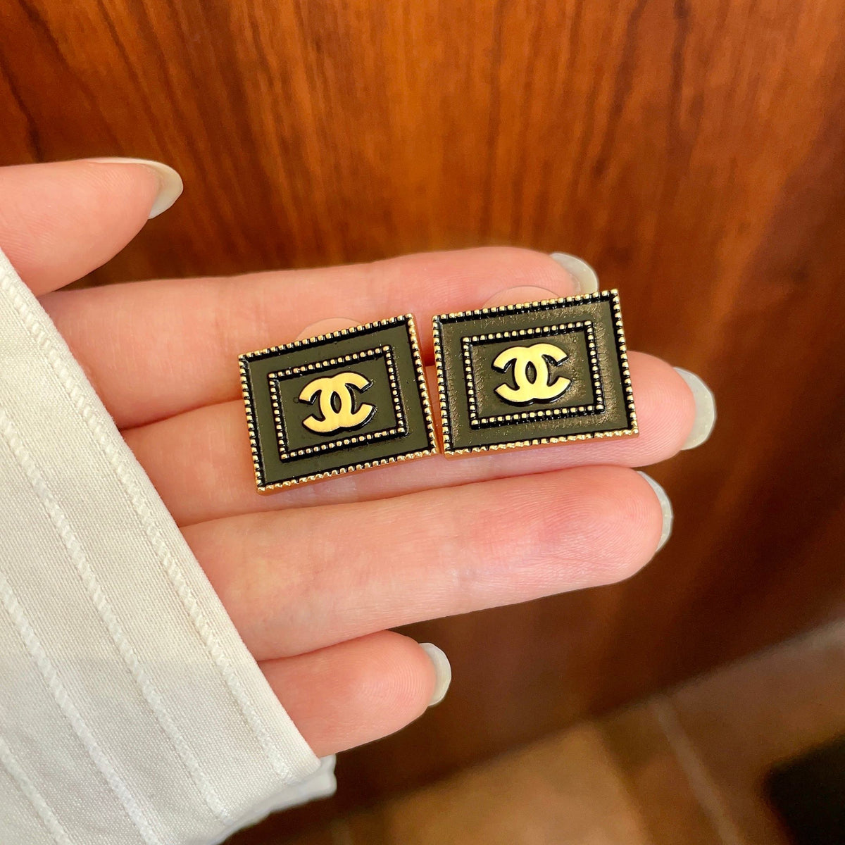 Chanel Interlocking C Stud Earrings - album image 4