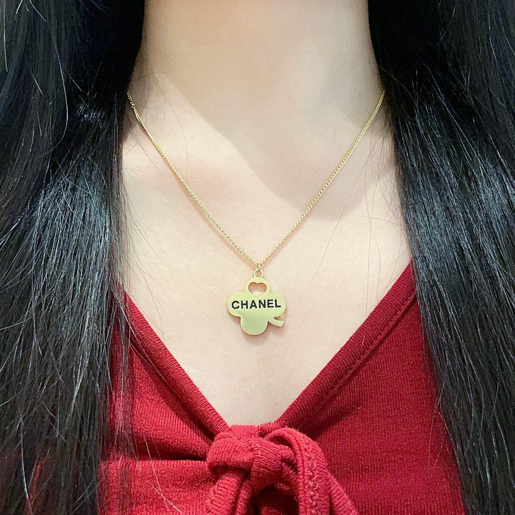 Chanel Camellia Letter Necklace - album image 3