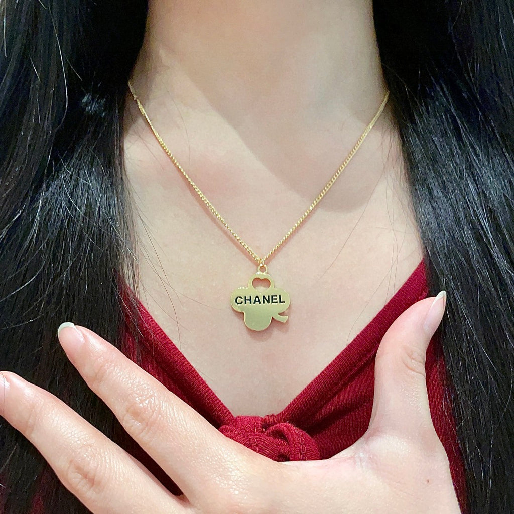 Chanel Camellia Letter Necklace - album image 2