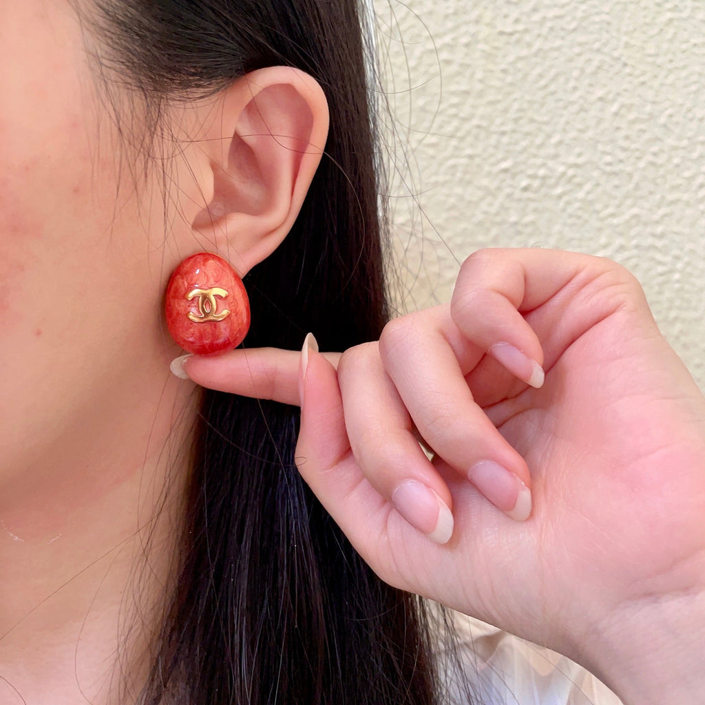 Chanel Interlocking C Stud Earrings - album image 2