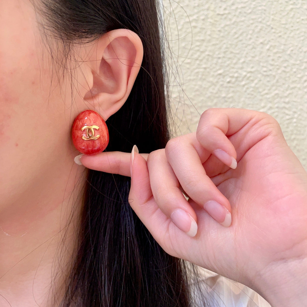 Chanel Interlocking C Stud Earrings - album image 2