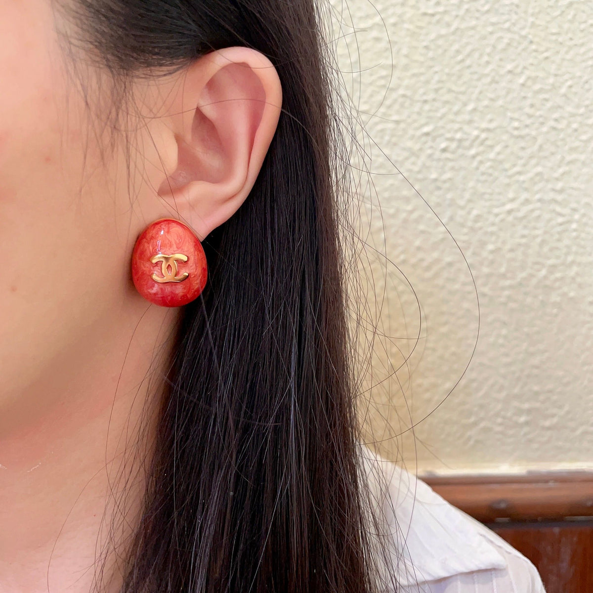 Chanel Interlocking C Stud Earrings - album image 3