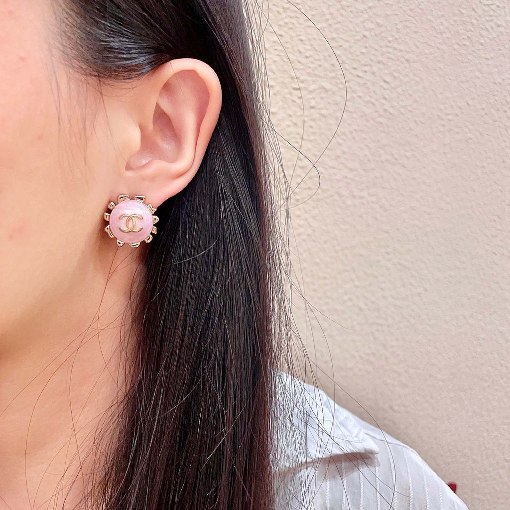 Chanel Interlocking C Stud Earrings - album image 3