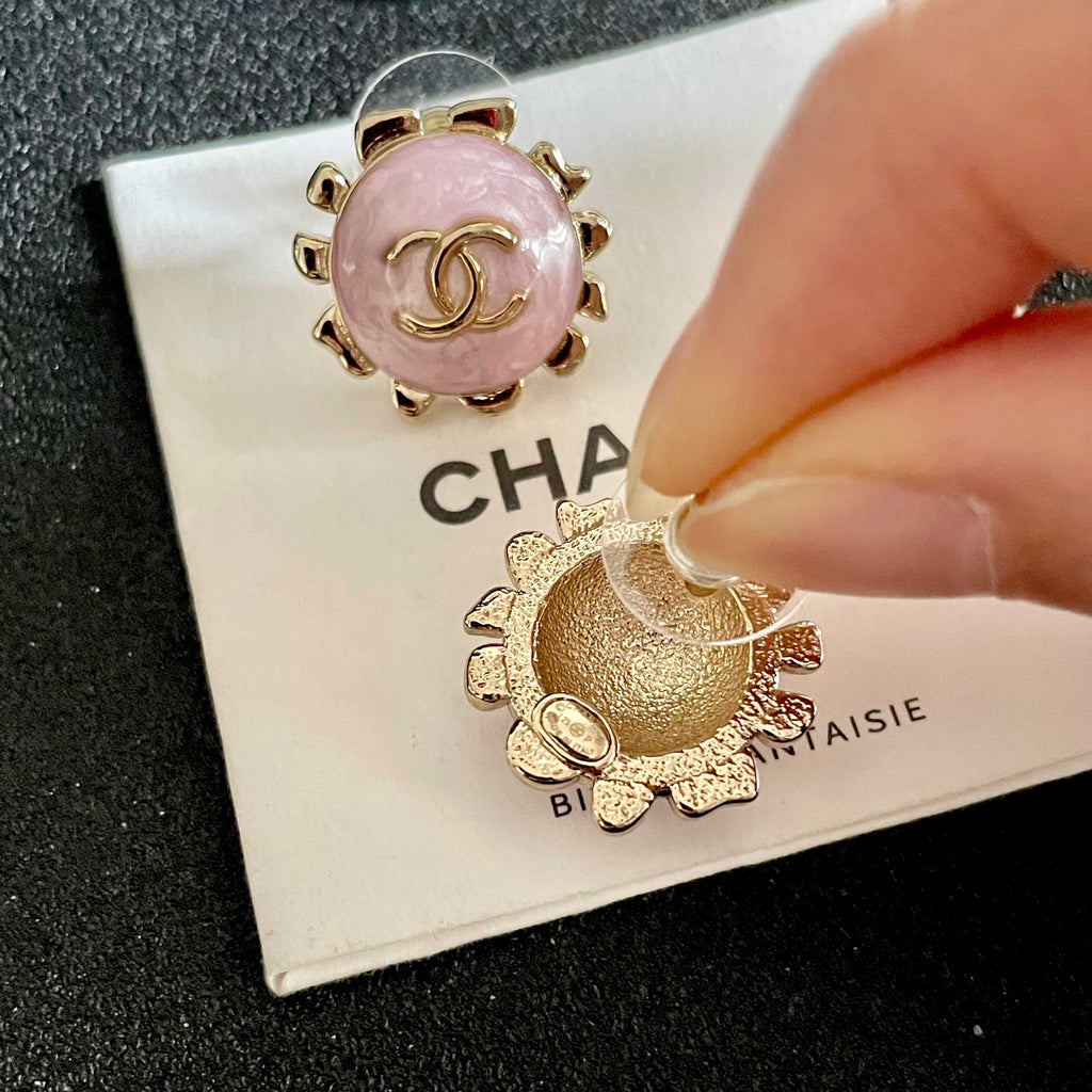 Chanel Interlocking C Stud Earrings - album image 7