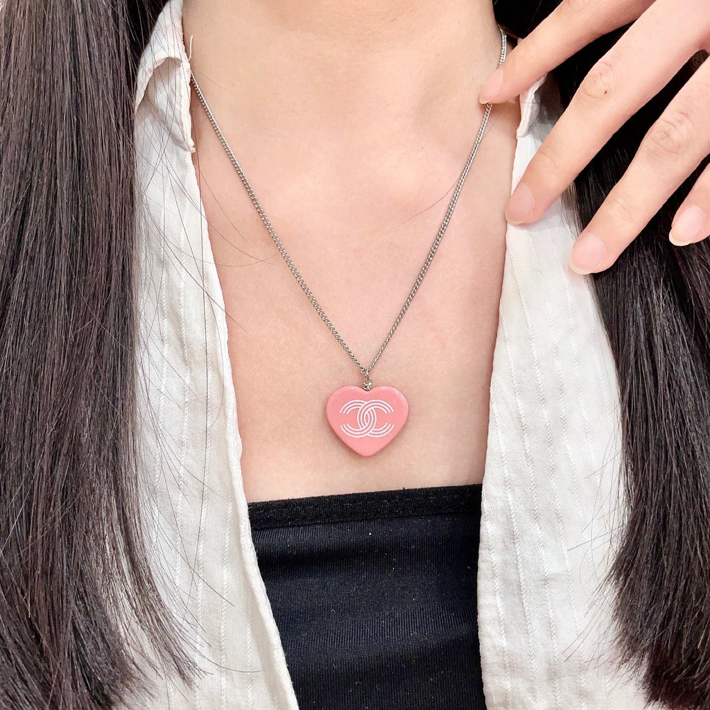 Chanel Interlocking C Heart Necklace - album image 1