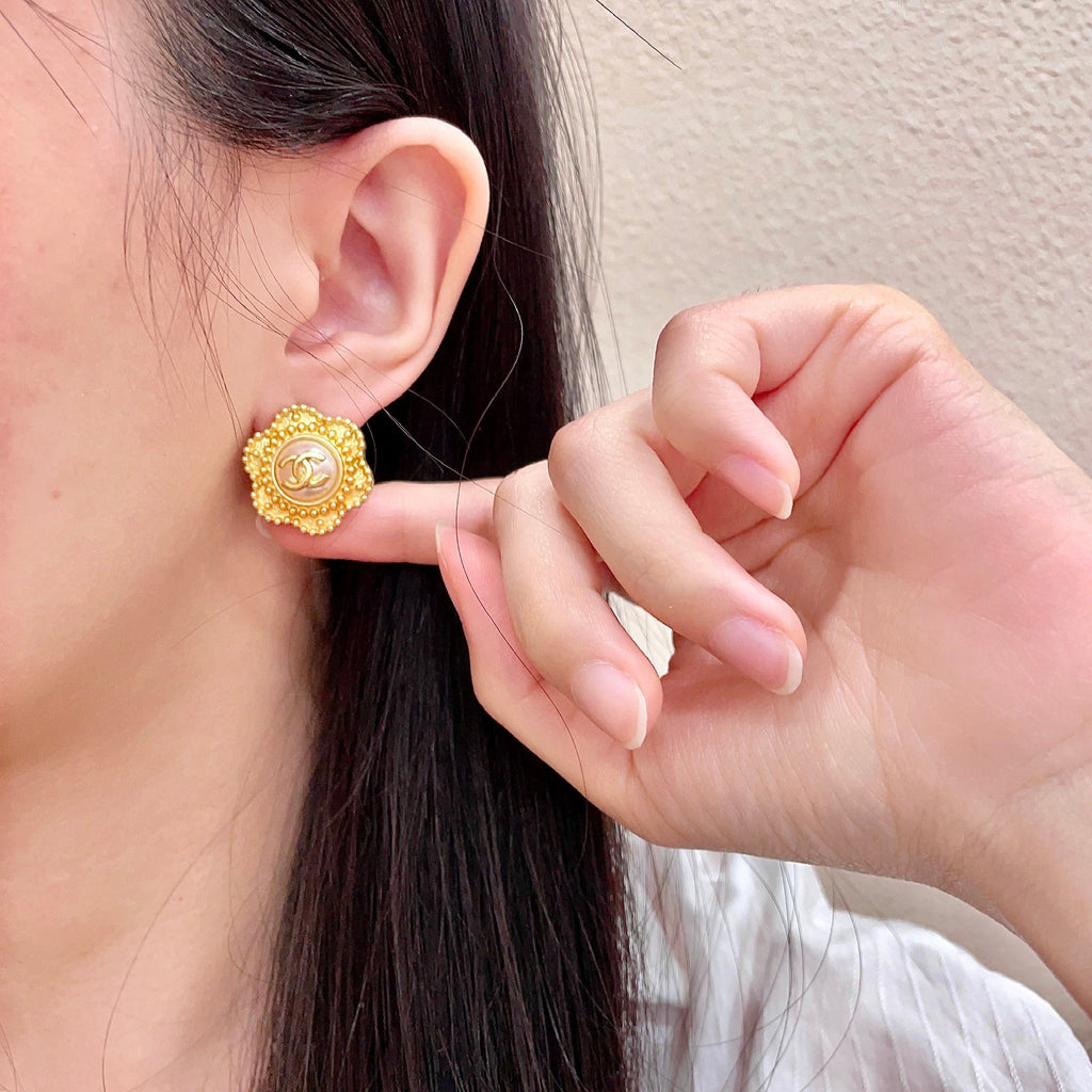 Chanel Interlocking C Stud Earrings - album image 2