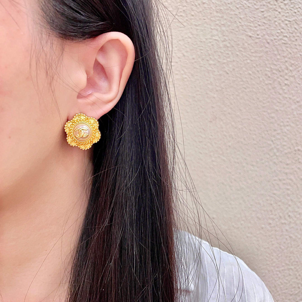 Chanel Interlocking C Stud Earrings - album image 3