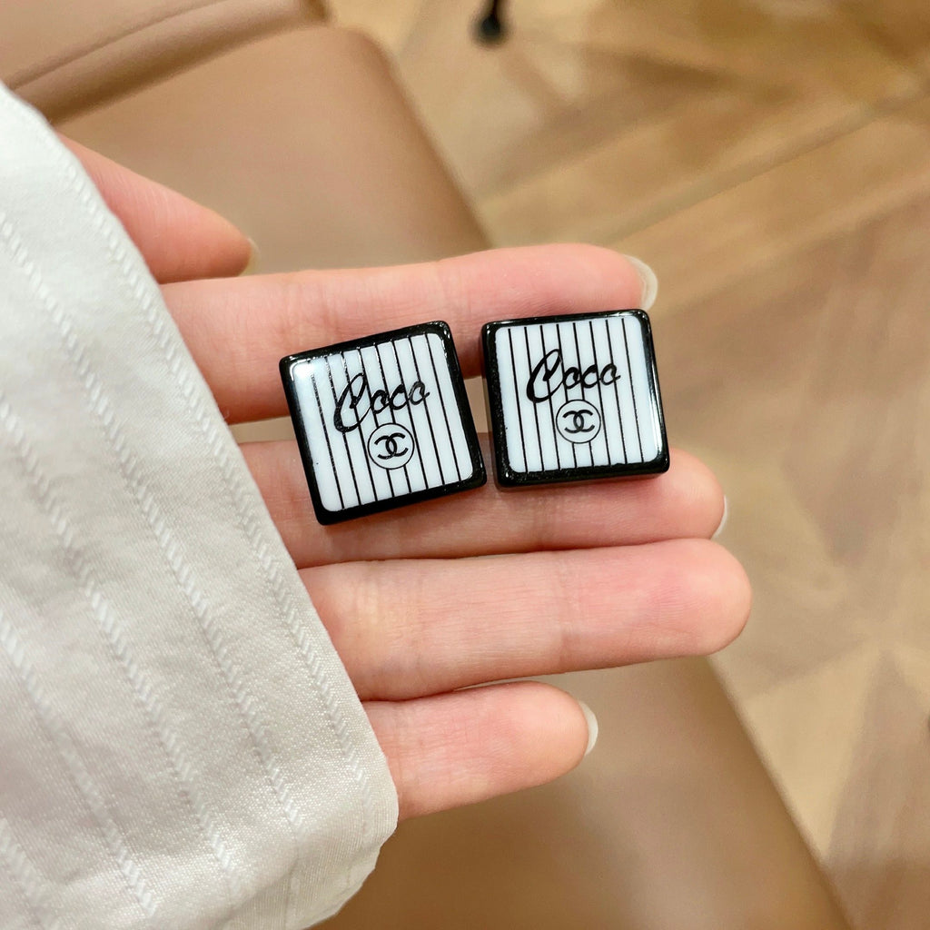 Chanel Interlocking C Stud Earrings - album image 4
