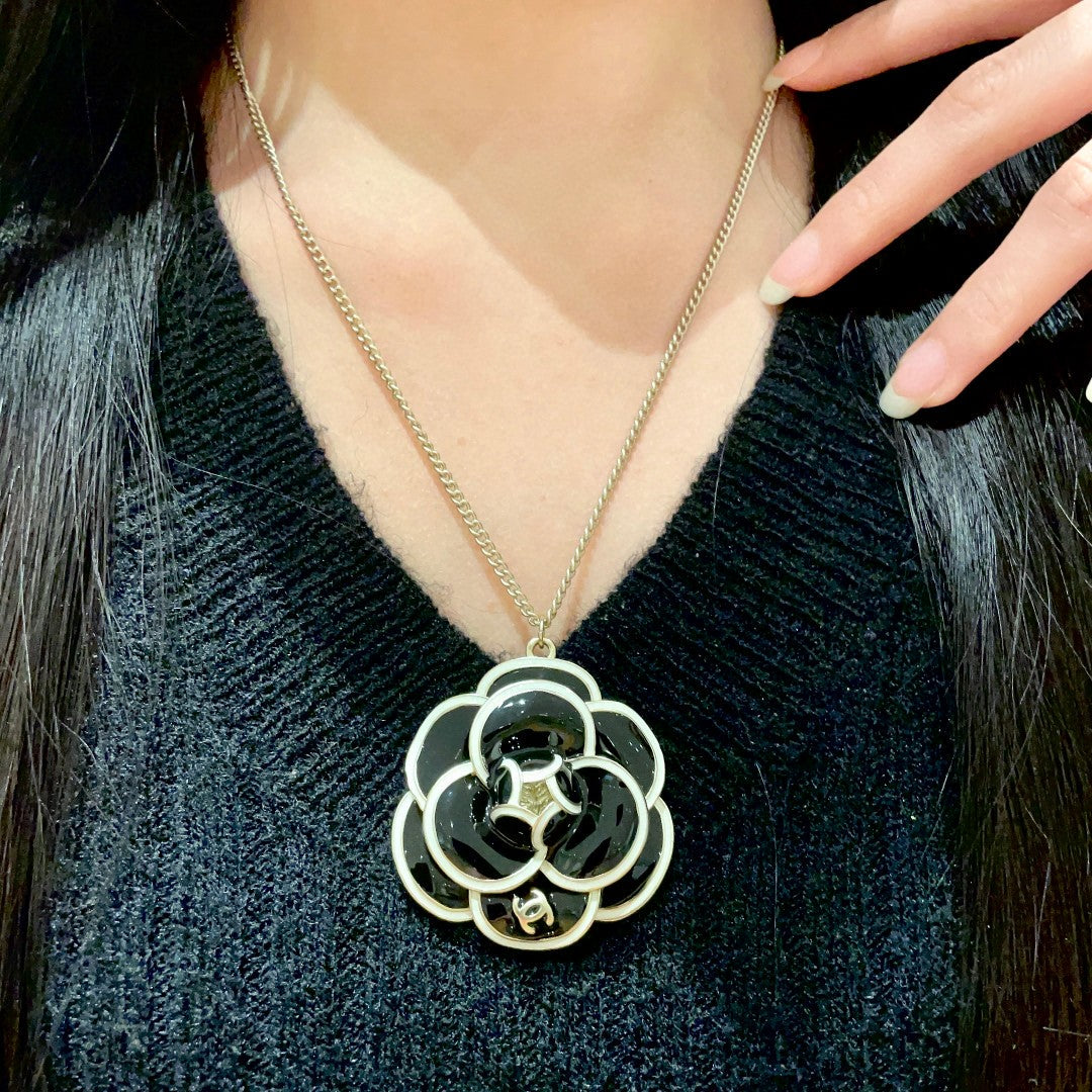 Chanel Interlocking C Camellia Necklace - album image 1