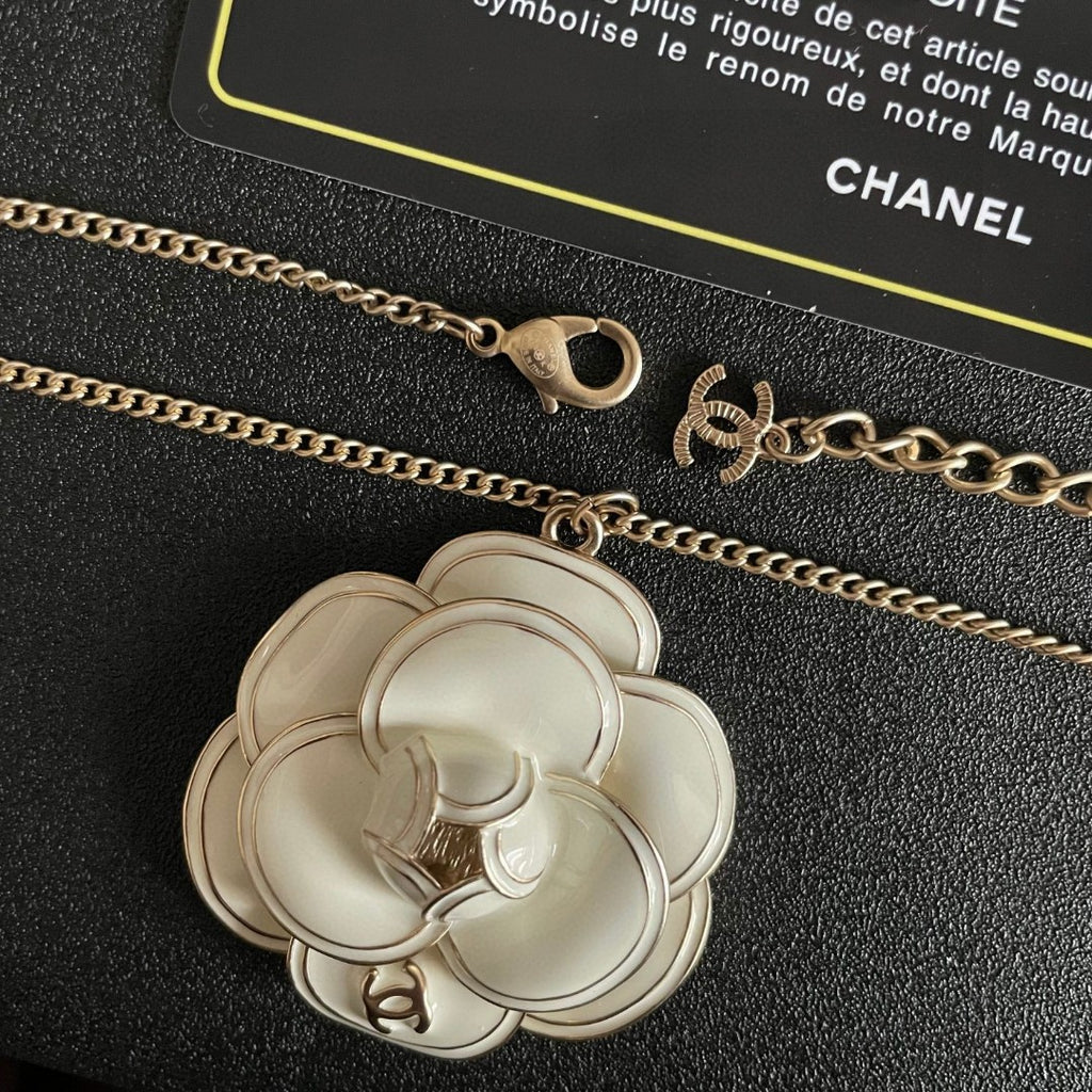 Chanel Interlocking C Camellia Necklace - album image 7