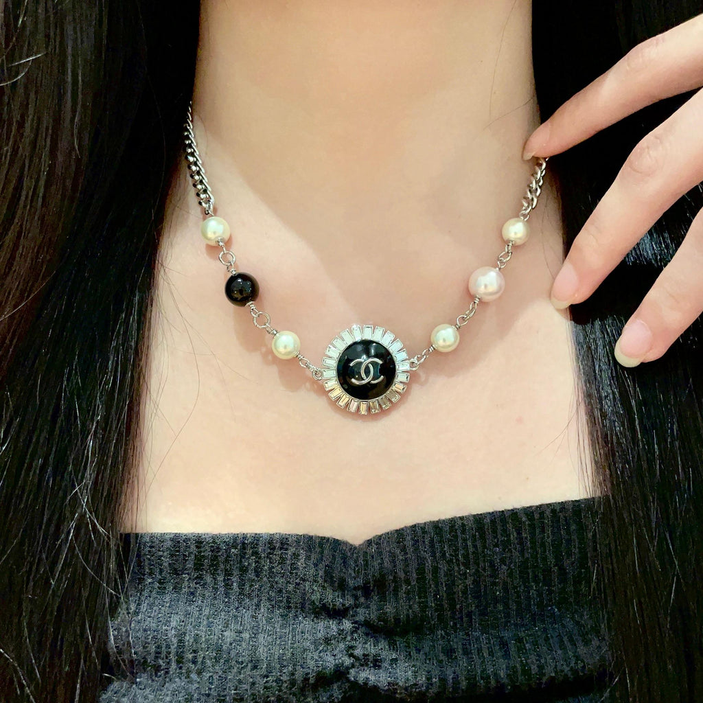 Chanel Interlocking C Pearl Double-Layer Necklace - album image 1