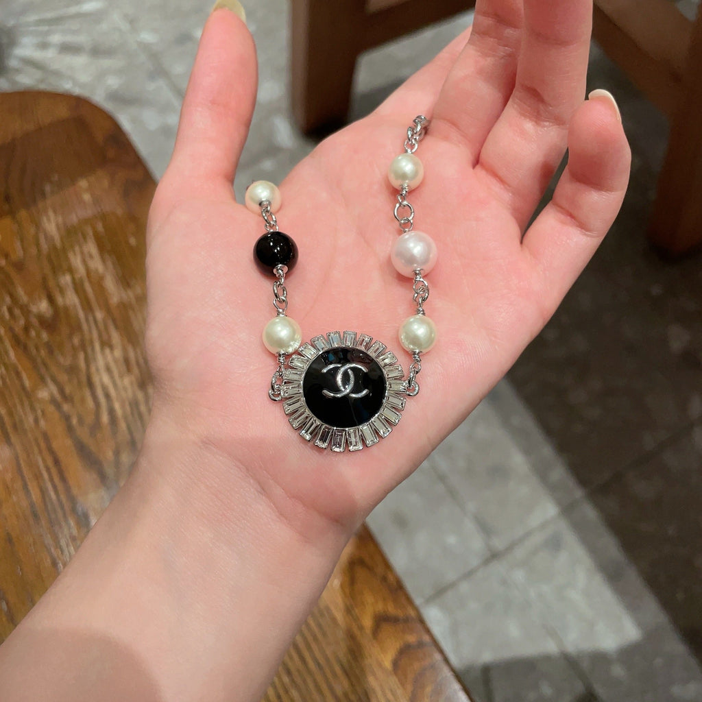 Chanel Interlocking C Pearl Double-Layer Necklace - album image 4