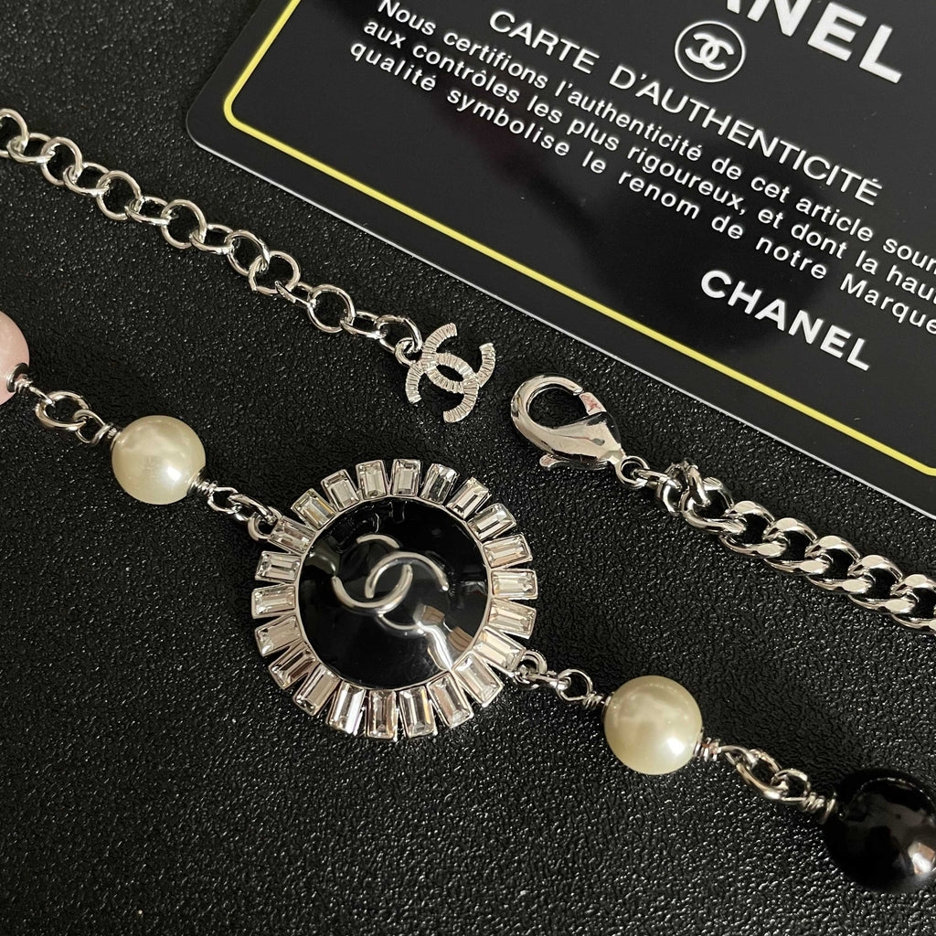 Chanel Interlocking C Pearl Double-Layer Necklace - album image 7