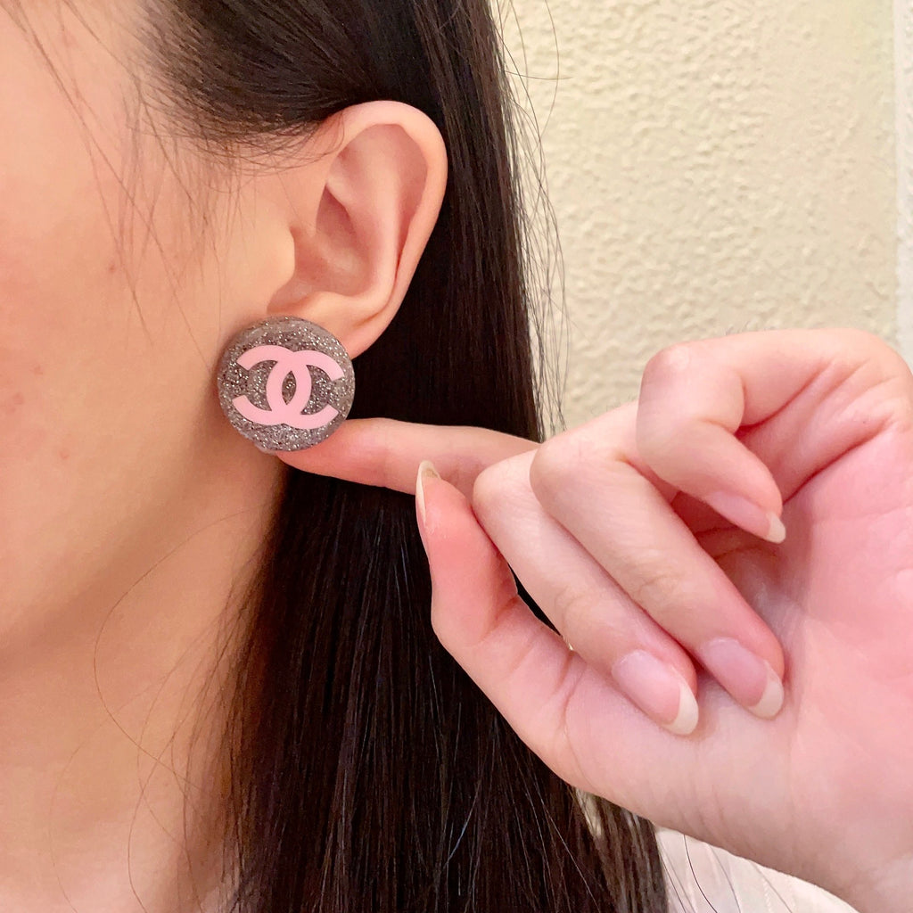 Chanel Interlocking C Stud Earrings - album image 2