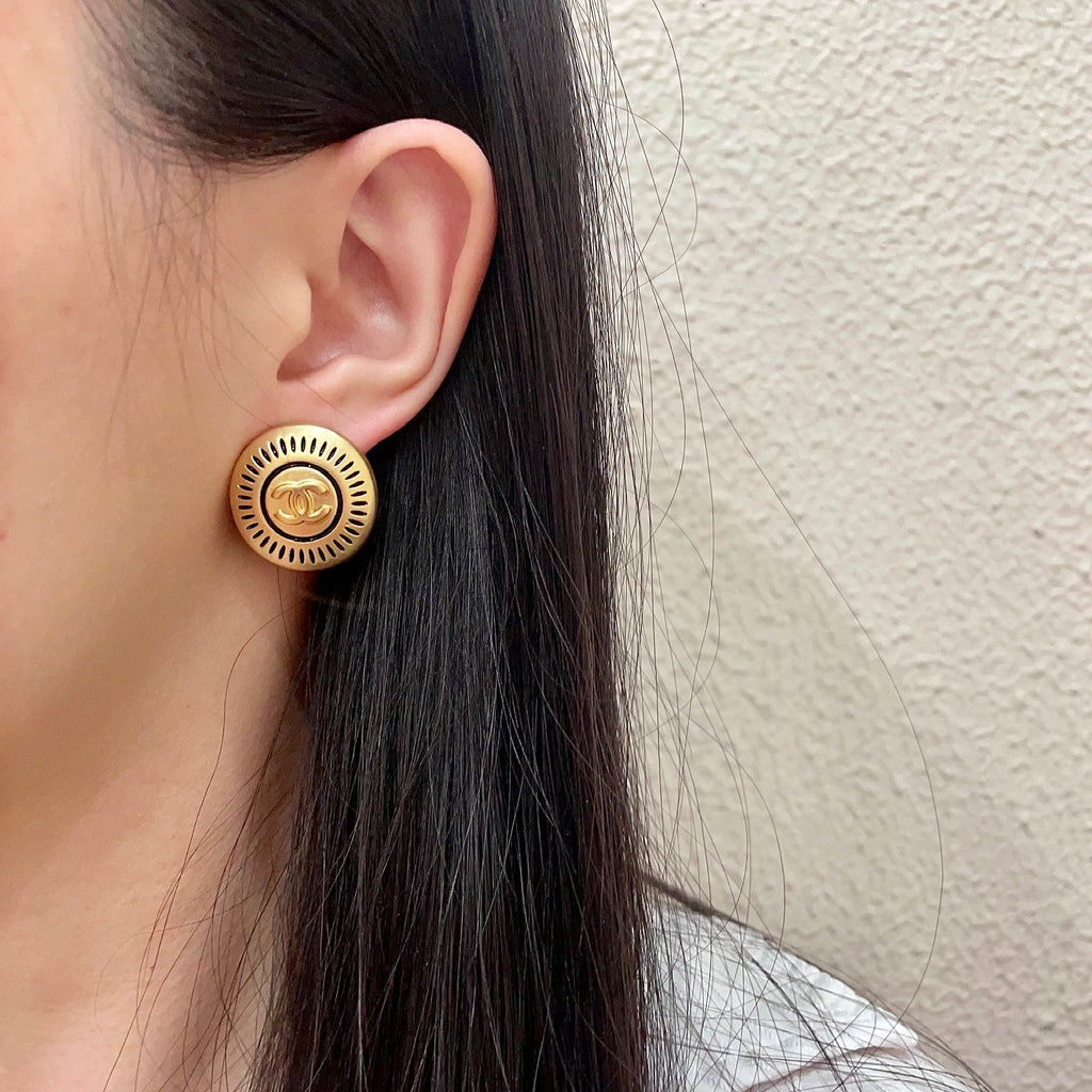 Chanel Interlocking C Stud Earrings - album image 3