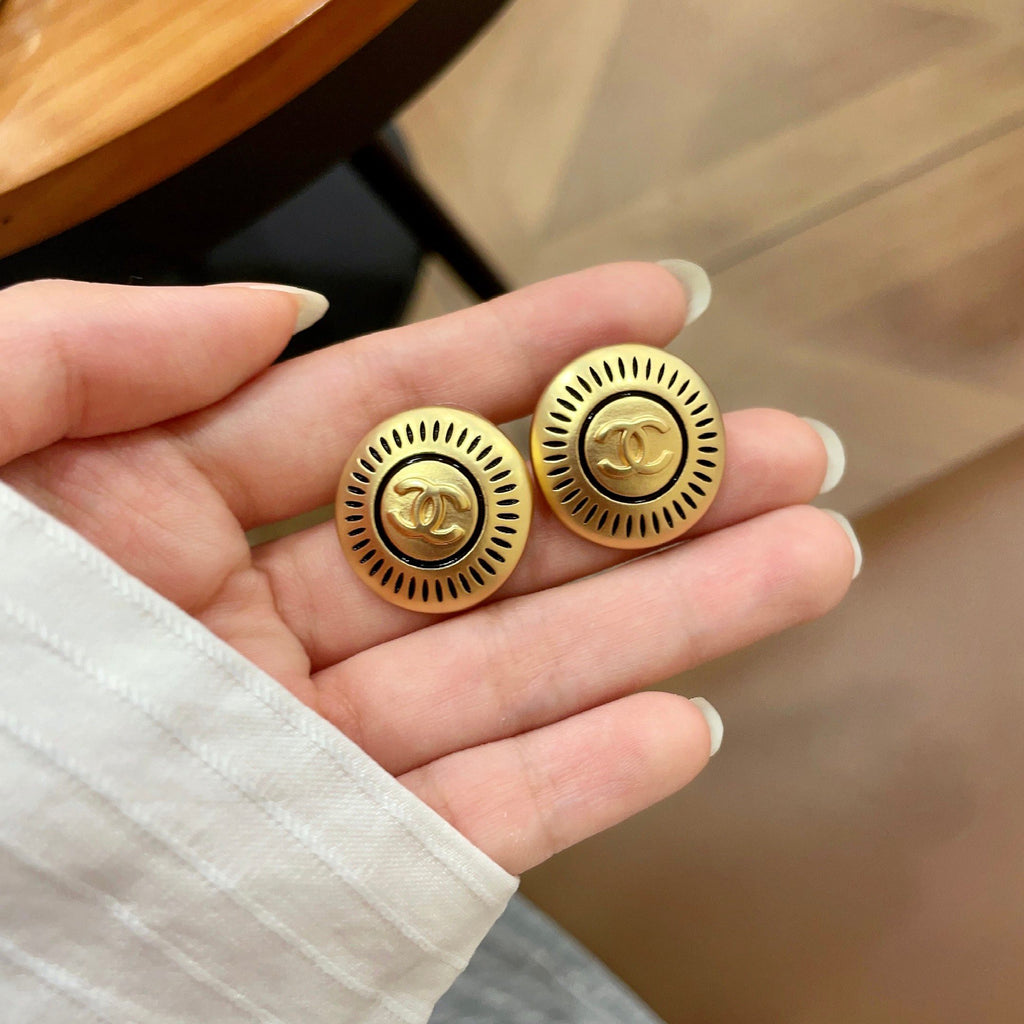 Chanel Interlocking C Stud Earrings - album image 4