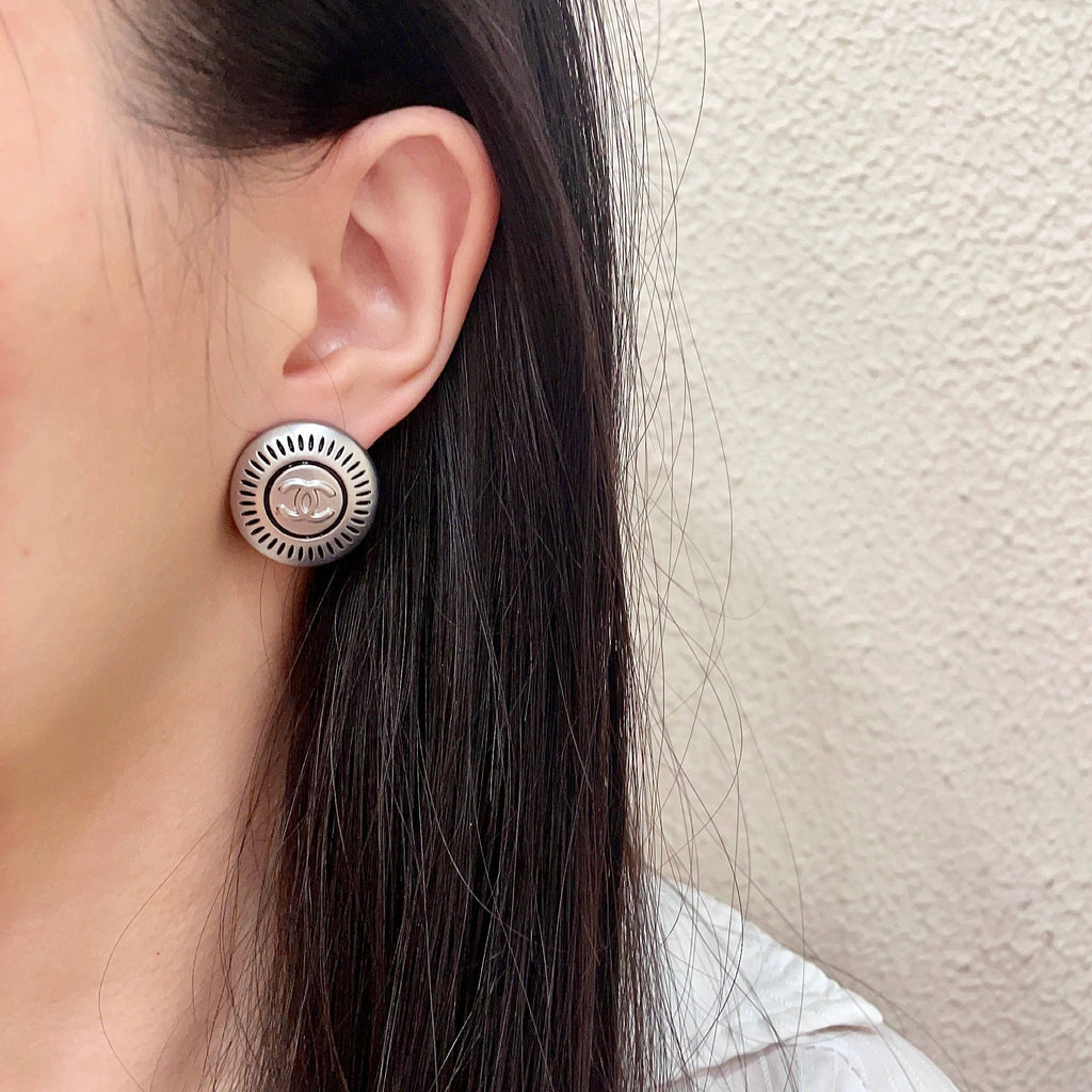 Chanel Interlocking C Stud Earrings - album image 3
