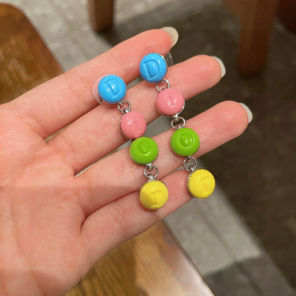 Dior Candy-Color Bead Drop Earrings - product image 4