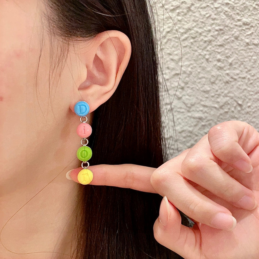 Dior Candy-Color Bead Drop Earrings - product image 2
