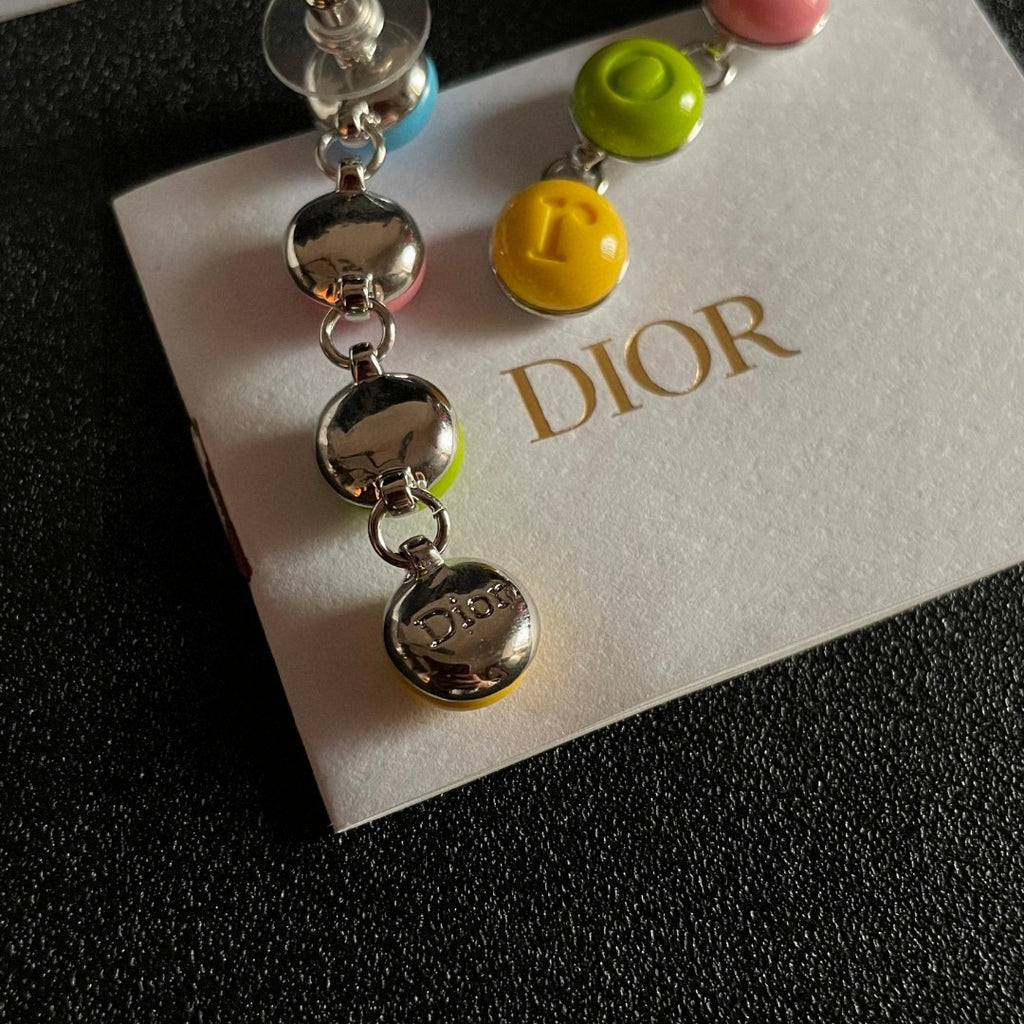 Dior Candy-Color Bead Drop Earrings - product image 7