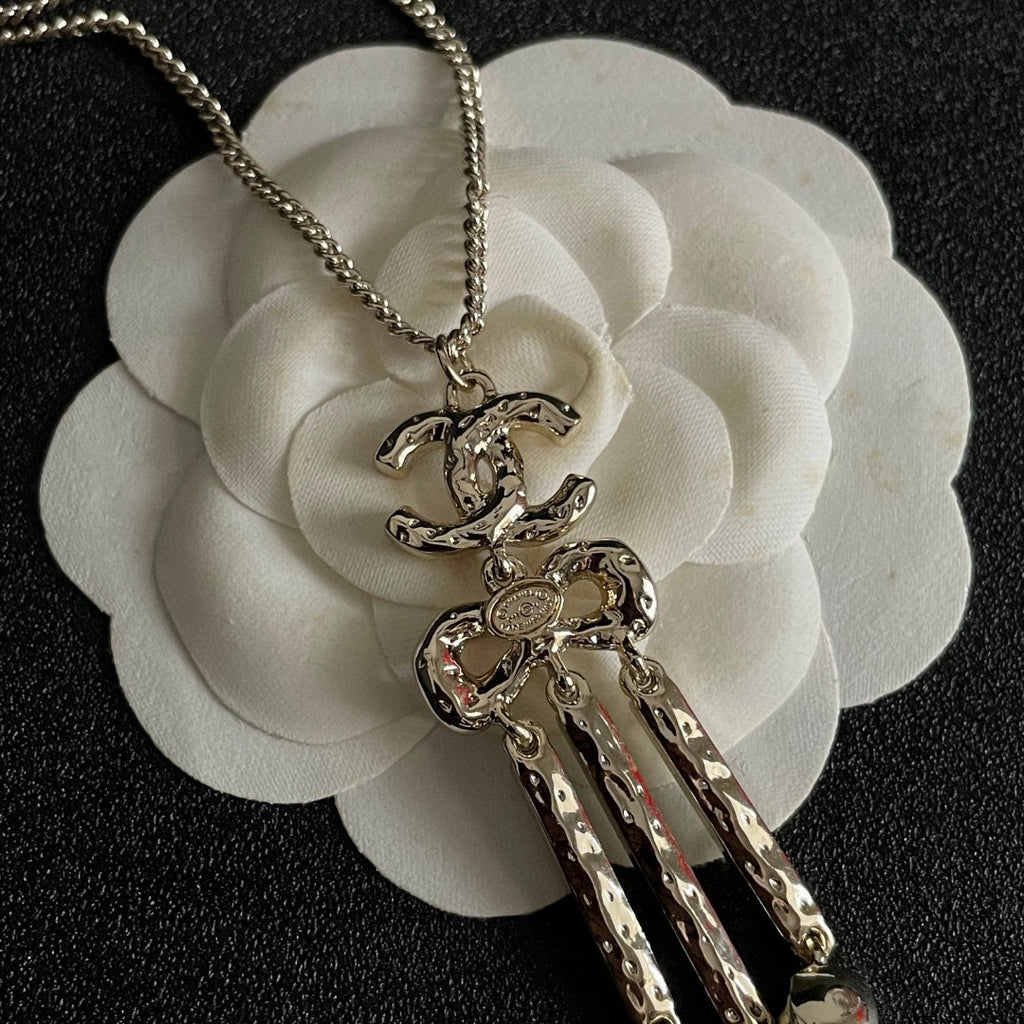 Chanel Interlocking C Crystal Accent Necklace - album image 8