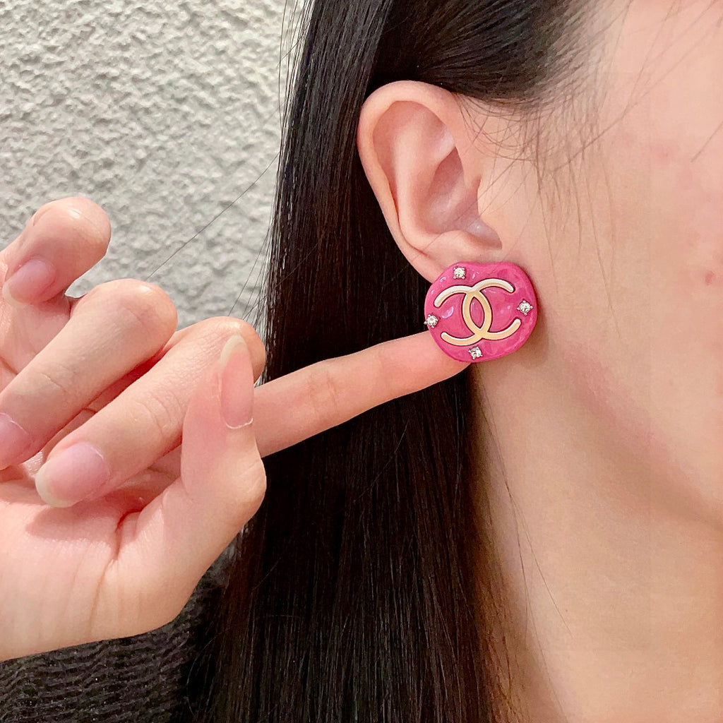 Chanel Interlocking C Stud Earrings - album image 3