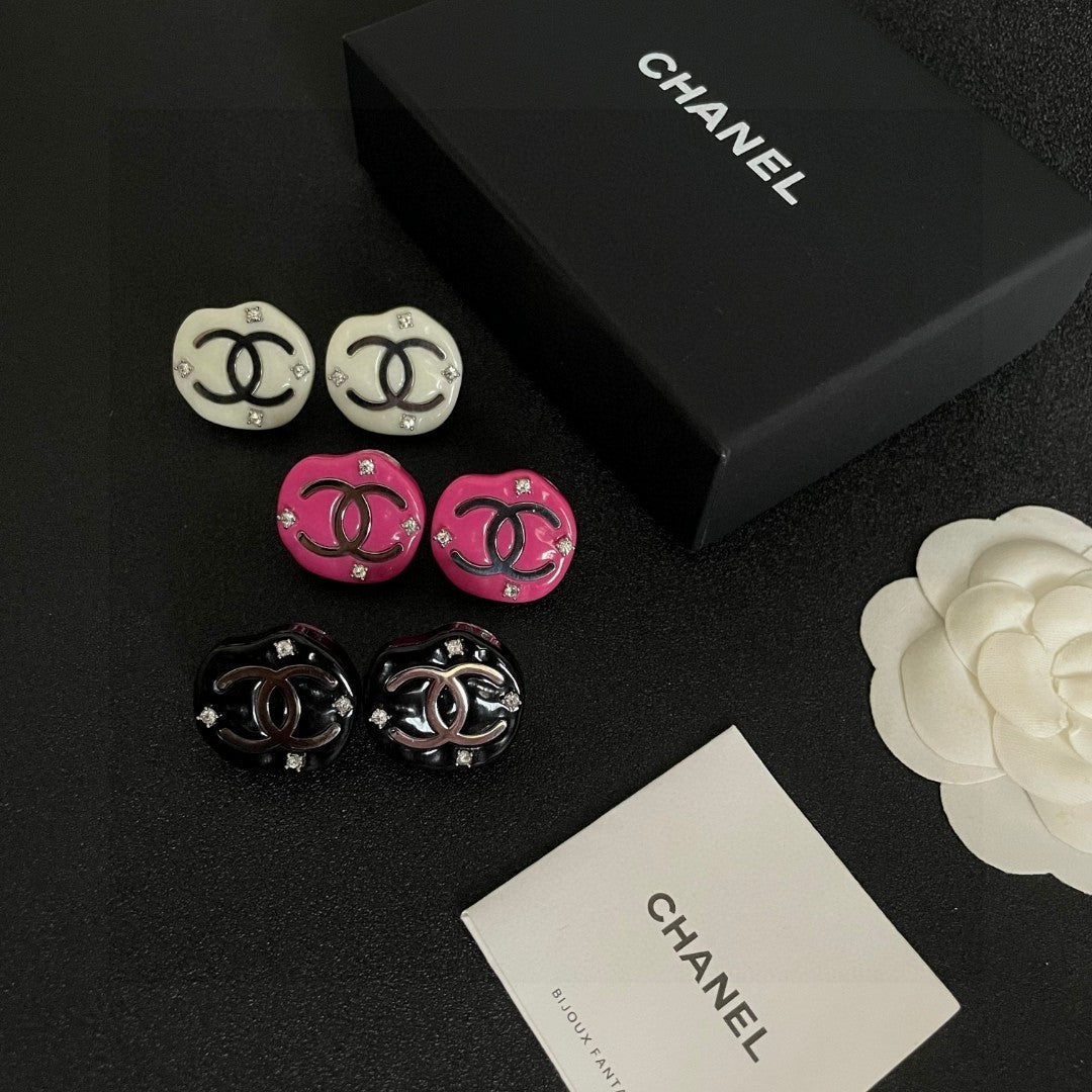 Chanel Interlocking C Stud Earrings - album image 5
