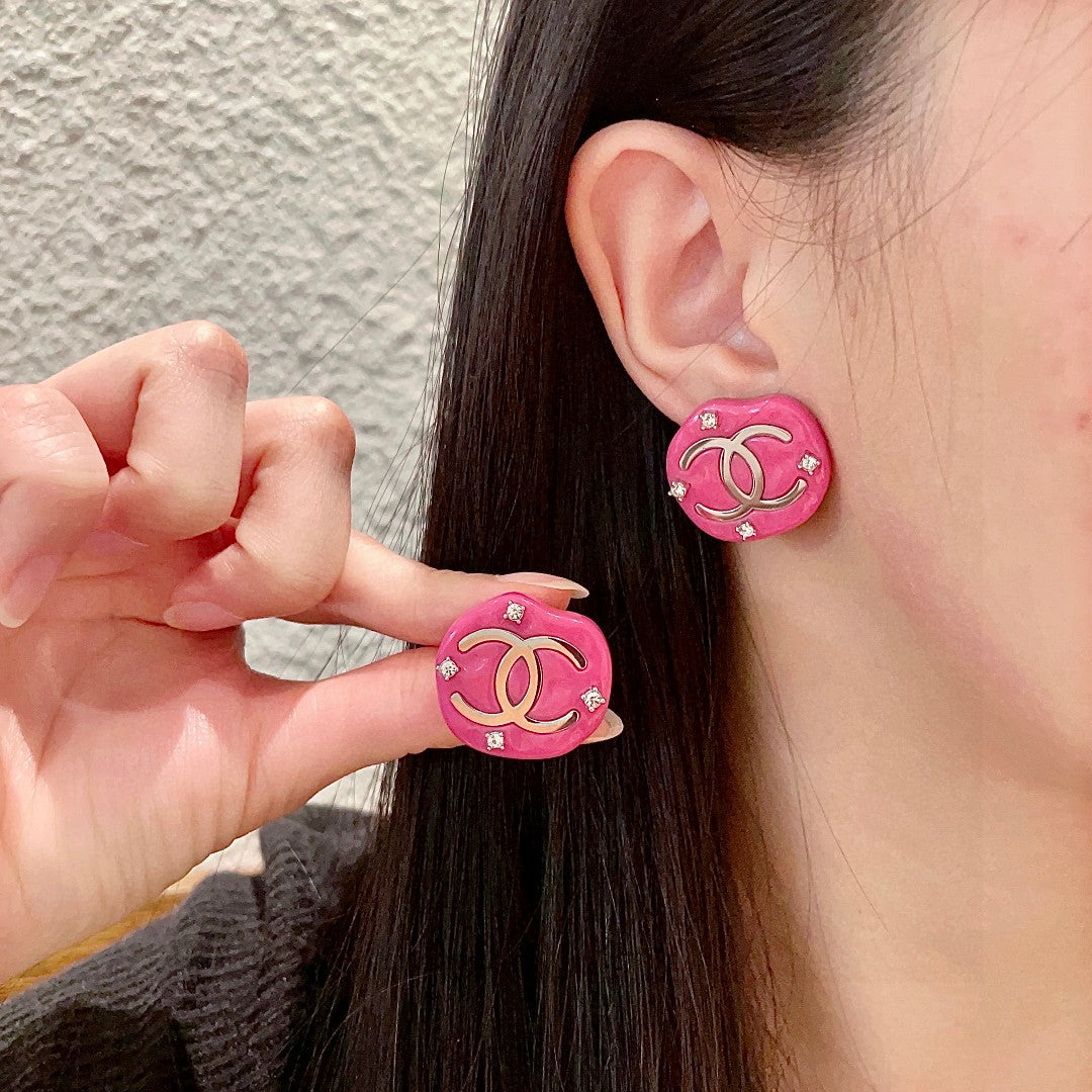 Chanel Interlocking C Stud Earrings - album image 4