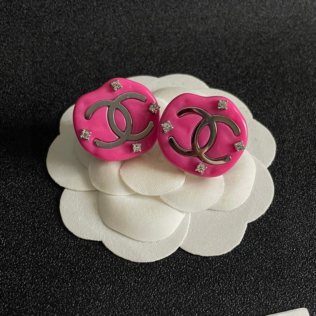 Chanel Interlocking C Stud Earrings - album image 8