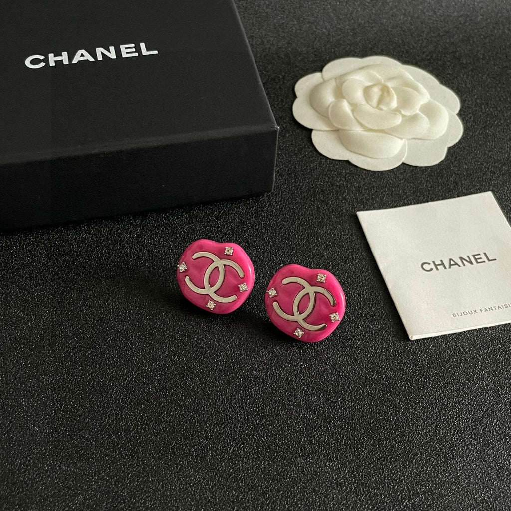 Chanel Interlocking C Stud Earrings - album image 6