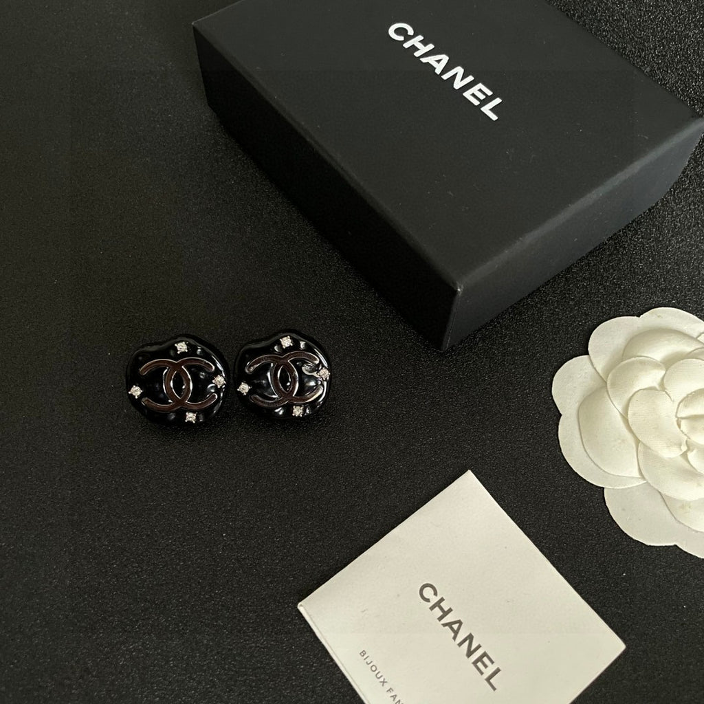 Chanel Interlocking C Stud Earrings - album image 5